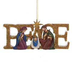Item 103884 Peace Holy Family Ornament