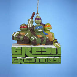 Item 103893 Green Greetings Teenage Mutant Ninja Turtles Ornament