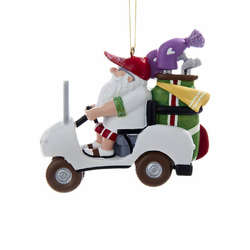Item 103980 Santa Golf Cart Ornament