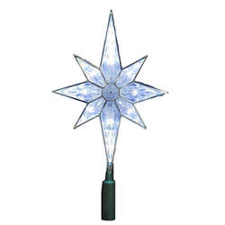 Item 104009 Clear LED 8 Point Star Tree Topper With 10 Lights