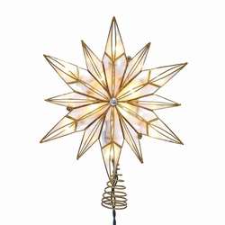 Item 104039 12 Point Star Tree Topper With 10 Lights
