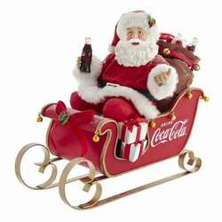 Item 104067 Coca-Cola Santa In Sleigh