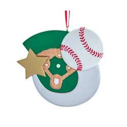 Item 104086 thumbnail Baseball With Star Ornament