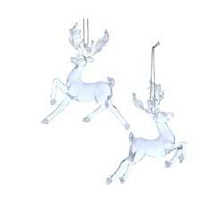 Item 104100 thumbnail Clear/White Deer Ornament