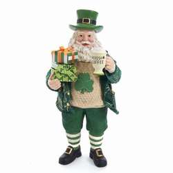 Item 104134 Musical Irish Santa With Coffee Mug