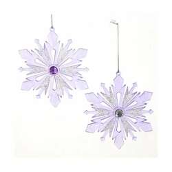 Item 104171 Lavender Snowflake Ornament