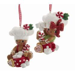 Item 104180 Gingerbread Boy/Girl Cocoa Ornament