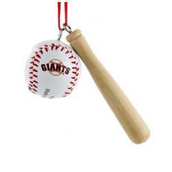 Item 104189 San Francisco Giants Bat With Baseball Ornament