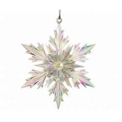 Item 104210 thumbnail Acrylic Iridescent Snowflake Ornament