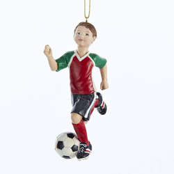 Item 104242 Soccer Boy Ornament