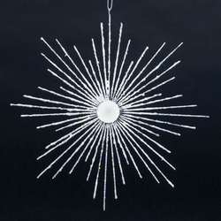 Item 104252 Silver Burst Snowflake Ornament