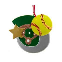 Item 104279 Softball Ornament