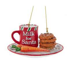 Item 104280 Milk And Cookies Ornament