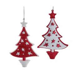 Item 104334 Red/White Tree Ornament