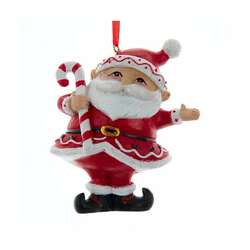 Item 104347 Santa With Candy Cane Ornament