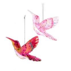 Item 104353 thumbnail Pink/Burgundy Hummingbird Ornament