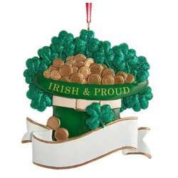 Item 104465 Irish Proud Top Hat Ornament