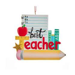 Item 104481 Best Teacher Ornament