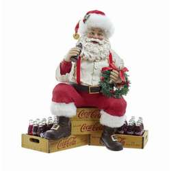 Item 104545 Coca Cola Santa Sitting On Crates