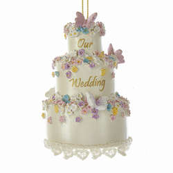 Item 104560 Our Wedding Cake Ornament