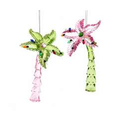 Item 104713 thumbnail Pink And Green Palm Tree Ornament