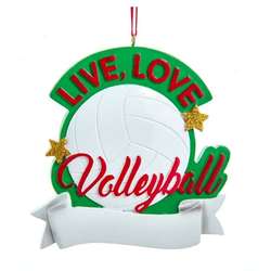 Item 104741 Live Love Volleyball Ornament