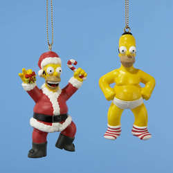 Item 104794 Santa/Underwear Homer Ornament