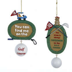 Item 104903 Golf Ornament