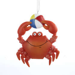 Item 104916 Crab With Beach Ball Ornament