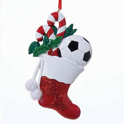 Item 104931 Soccer Stocking Ornament