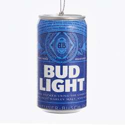 Item 104968 Bud Light Beer Can Ornament