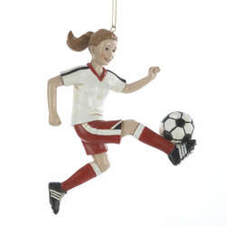 Item 105000 Soccer Girl Ornament