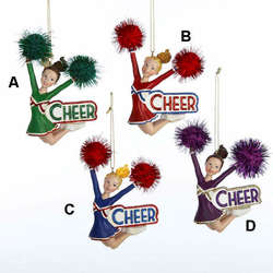 Item 105021 Cheerleader Ornament 