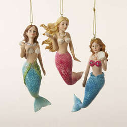 Item 105051 Mermaid With Shell Ornament