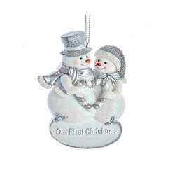 Item 105071 Our First Christmas Snowman Ornament