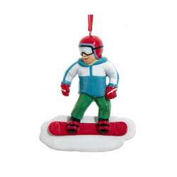 Item 105157 Snowboard Kid Ornament
