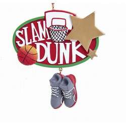 Item 105158 Basketball Slam Dunk Ornament