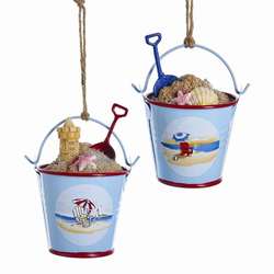 Item 105162 Beach Bucket Ornament