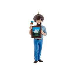 Item 105176 Bob Ross With Frame Painting Ornament