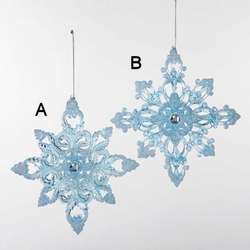 Item 105247 Blue/White Snowflake Ornament