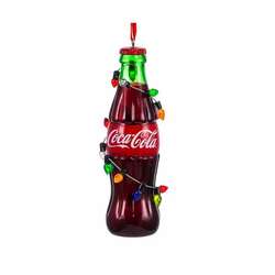 Item 105296 Coke Bottle With Light String Ornament