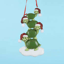 Item 105311 Turtle Family of Four Ornament