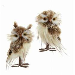 Item 105313 Brown/White Owl Ornament