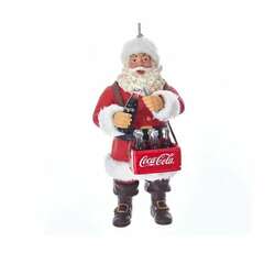 Item 105320 Santa Opening Coke Bottle Ornament