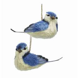 Item 105344 thumbnail Blue Jay Sisal Bird Ornament