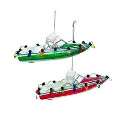 Item 105345 Noble Gems Speedboat With Lights Ornament