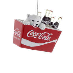Item 105362 thumbnail Polar Bear Cub In Coca-Cola Cooler Ornament