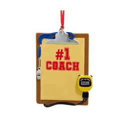 Item 105418 #1 Coach Clipboard Ornament