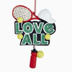 Item 105450 Love All Tennis Sign Ornament