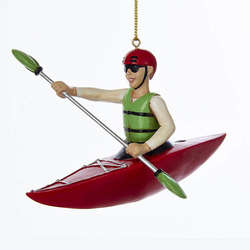 Item 105459 Kayaking Young Man Ornament